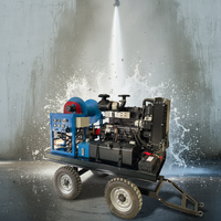 Nouvelle machine de nettoyage haute pression à moteur diesel, pulvérisateur d'eau robuste, pompe à jet d'eau, nettoyeur haute pression
