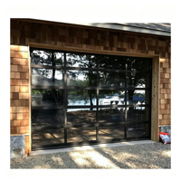 Porte de garage automatique combinée avec panneau en verre, porte de garage antivol, porte de garage élévatrice