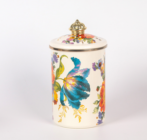 Japanese Classic Enamel Set Metal Snack Sugar Jar & Money Saving Bank for Kitchen Storage & Party Food Includes Treasure Gift