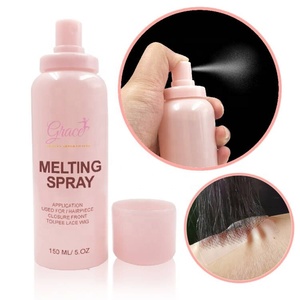 <span class=keywords><strong>Spray</strong></span> capillaire marque privée tenue forte <span class=keywords><strong>Spray</strong></span> de maintien de finition invisible protège le bord 150ml vaporisateur de fusion de dentelle de perruque de bouteille <span class=keywords><strong>rose</strong></span> - Product Image 2