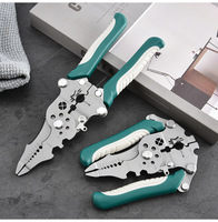Pince à dénuder et à sertir multifonctionnelle pliable, durable, portable, en acier inoxydable, métrique, outil d'électricien OEM, bricolage électrique