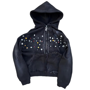 Cropped Hoodies - Men's Oversized Breathable Winter Streetwear
