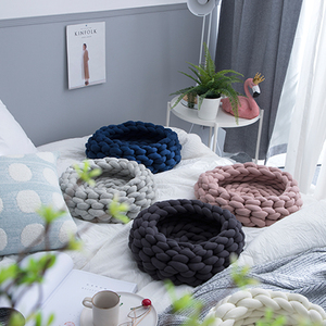 Cuscino per <span class=keywords><strong>schienale</strong></span> Mw fodera per cuscino lavorata a maglia con linea spessa per la decorazione - Product Image 5