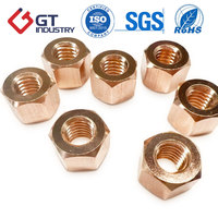 Écrou hexagonal en bronze silicé pour la construction navale offshore ASTM F467 C65100 C51000 3/8 pouce UNC ASME B18.2.2 Marine