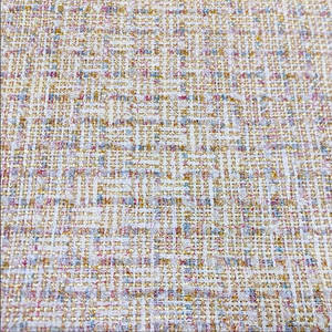 La tela de Tweed de poliéster con patrón de diamantes de hilo dorado de <span class=keywords><strong>siete</strong></span> colores se utiliza para hacer diademas y bolsos de ropa - Product Image 2