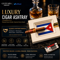 Cendrier carré en céramique portable haut de gamme personnalisé avec fente pour cigare – Design moderne et luxueux, accessoires pour fumeurs