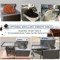 Nouvelle machine à enrober et à mouler le chocolat au lait pour les truffes, équipement de boulangerie à haute productivité