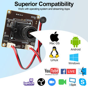Caméra USB ELP MJPEG 30fps 2592*1944 COMS IMX335 2 microphones Mini module PCB intégré pour robot, distributeur automatique, kiosque, numérisation - Product Image 6