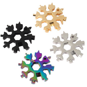 Thép Không Gỉ Xách Tay 18 Trong 1 Du Lịch Đa Chức Năng Bông Tuyết Công Cụ Đa Năng Công Cụ Ngoài Trời EDC - Product Image 5