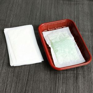 High Quality Eco-friendly PE Meat Absorbent Pad 45ml Absorbency Custom Size for Fish Meat Packing - Product Image 3