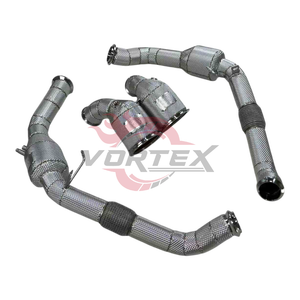 Colectores de escape de acero inoxidable Vortex para Porsche Panamera 976, de alto rendimiento, alto flujo y resistencia a la corrosión. - Product Image 1