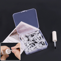 Pinceau de Remplacement Oval de Luxe Jetable de Haute Qualité pour Vernis à Ongles, Manche en Nylon et Plastique, Outil Professionnel de Manucure pour Liquides