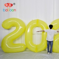 Ballon géant en nylon 2028 de 78 pouces (2 m) numéro 2027, ballon à l'hélium personnalisé, décoration pour le Nouvel An, les fêtes, les anniversaires, garçon, fille
