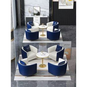 Juego de Muebles de Sala de Estar de Diseño Moderno, Sofá de Cuero de Lujo para Oficina, Nuevo Diseño, Estilo Moderno y Casual - Product Image 3