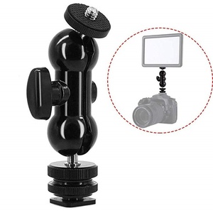 Bras magique à tête sphérique à 360 degrés avec support de chaussure froide à vis de 1/4 "pour appareil photo reflex numérique moniteur LCD lumière vidéo DJI <span class=keywords><strong>Ronin</strong></span> cardan - Product Image 1