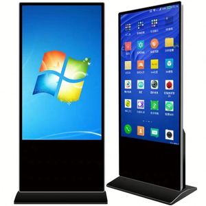 Giá rẻ 32 43 inch xách tay tương tác LCD quảng cáo kỹ thuật số biển màn hình cảm ứng hiển thị Internet <span class=keywords><strong>kiosk</strong></span> <span class=keywords><strong>Standee</strong></span> CMS thang máy - Product Image 2