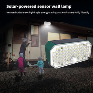 Lámpara Solar Impermeable para Jardín Exterior, 76 LED, Sensor de Movimiento, Luz Blanca Cálida, 10W, 3.7V - Product Image 3