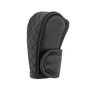 Car Gear Shift Cover PU Leather Universal Black Full Coverage Protective Ergonomic <b>Interior</b> <b>Accessory</b> - Product Image 2