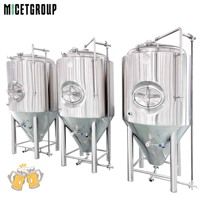 Fermenteur de brassage en acier inoxydable 304 de 600 L pour la production de bière artisanale/la fermentation avec enveloppe de refroidissement et la production d'alcool