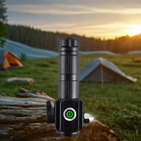 Lampe torche EDC ultra-lumineuse à 3 LED, lumière blanche, laser, marteau de sécurité brise-vitre, lanterne pour camping, randonnée, pêche en extérieur