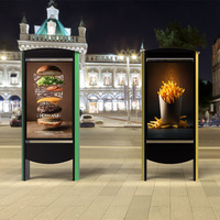 Réverbère écran led écran de visualisation led pubs rue led publicité de rue écran