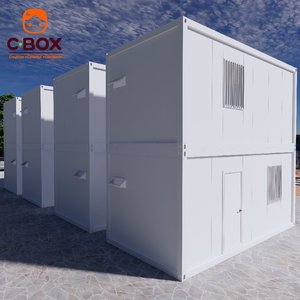 บ้านสำนักงานสำเร็จรูปแบบโมดูลาร์ Cbox ดีไซน์สองชั้น ประกอบติดตั้งได้ เคลื่อนย้ายได้ เหมาะสำหรับไซต์ก่อสร้าง - Product Image 5