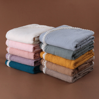 Couverture d'emmaillotage respirante en mousseline 100 % coton pour bébé, nourrisson et tout-petit, pour berceau et poussette, toutes saisons