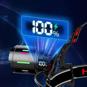 Wason Chất lượng cao mạnh mẽ focusable 500 mét chùm dài hiển thị kỹ thuật số đèn pha cảm biến ngân hàng điện Head Torch cho câu cá - Product Image 3