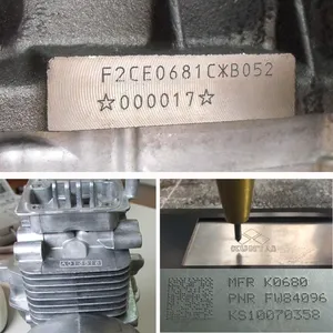 KUNTAI KT-PB01 zone de marquage 150x50mm pneumatique portable châssis numéro dot peen marquage écriture machine de gravure