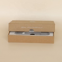 Boîte en carton kraft en matériaux recyclés personnalisés, plateau en pulpe de papier écologique pour boîte de téléphone portable intelligente