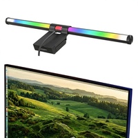 Barre lumineuse LED USB anti-lumière bleue pour écran, avec rétroéclairage RGB, contrôle tactile, CRI 95 élevé, lampe suspendue en aluminium pour PC