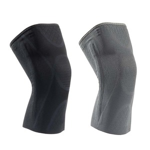 Genouillères tricotées en 3D pour hommes, haute élasticité, protection pour le basketball, le cyclisme, gris, noir, blanc - Product Image 1