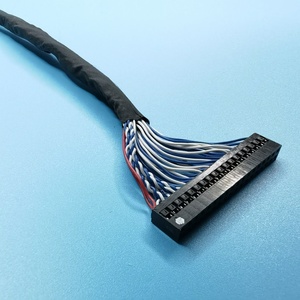 Cable LVDS Electrónico Personalizado para Pantalla LCD de Portátil, Aislamiento de PVC, Núcleo de Cobre, 12V, Opciones de 20/30/40/50 Pines para Panel LCD - Product Image 2