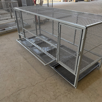 Poulailler galvanisé résistant aux intempéries, soudé et perforé, pour usage domestique, facile à assembler, avec toit plat ou en pente, pour l'extérieur