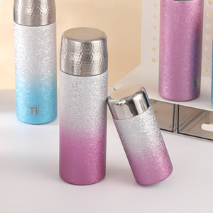 Mini Titanium Coated Thermos Cup Insulated Tea Water Separation Business Gift Wholesale - Product Image 3
