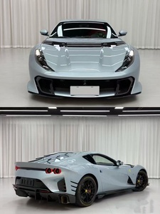Kit carrosserie en fibre de carbone pour <span class=keywords><strong>Ferrari</strong></span> 812 <span class=keywords><strong>Competizione</strong></span> A : pare-chocs avant et arrière, jupes latérales, diffuseur, capot - Product Image 2