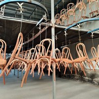 Chaise d'hôtel Thonet moderne en plastique, durable, empilable, démontable pour l'intérieur et l'extérieur