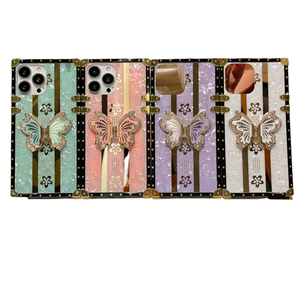 Étui de téléphone papillon tendance pour <span class=keywords><strong>iPhone</strong></span> 16E 16 15 14 Plus 13 12 11 Pro XS Max <span class=keywords><strong>XR</strong></span>, coque carrée antichoc - Product Image 4