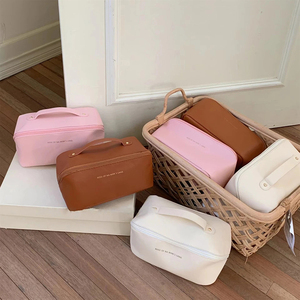 Custom Makeup <strong>Bag</strong> Portable PU Leather Waterproof <strong>Toiletry</strong> Pouch Travel Make up <strong>Bag</strong> Multifunctional Brush Cosmetic <strong>Bag</strong> <strong>for</strong> <strong>Women</strong> - Product Image 6