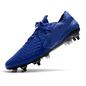 Chaussures de football américain basses, durables et respirantes, crampons SG, de marque, pour hommes, tailles 39-45, entraînement hiver/été, extérieur, bleu, nouvelle collection - Product Image 3