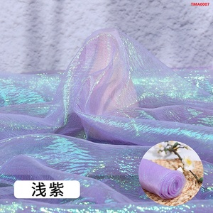 Tela Tul Transparente de Malla Suave T-win Textile, Nueva Llegada, con Muestra de Colores y Textura Ligera, Gasa <span class=keywords><strong>Tornasol</strong></span> - Product Image 2