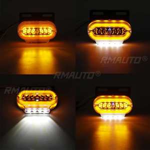 4 x feux de gabarit pour camion 24V 29 LED, feux latéraux clignotants pour camion, remorque, bus, fourgonnette, feux de signalisation, feux extérieurs de voiture, rouge ambre - Product Image 4