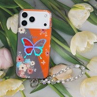 Étui de luxe pour téléphone portable iPhone 17 Pro Max 16 15 14 13 12 11 7 6, pochette mignonne pour Samsung Oppo avec dragonnes pour Redmi