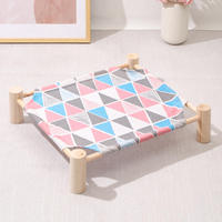 Canapé d'été pour animaux de compagnie, hamac-lit pour chat, hamac en bois pour chat, canapé de camping, lit en bois pour chat, rampe pour chien pour lit