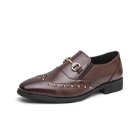 Chaussures pour hommes à boucle métallique à rivets, style mocassin, grandes tailles, support OEM/ODM