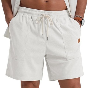 Pantalones Cortos Deportivos de Pana para Hombre, Casuales, Estampados, de Secado Rápido, Transpirables, con Cordón Ajustable, Cintura Elástica, para Verano - Product Image 2