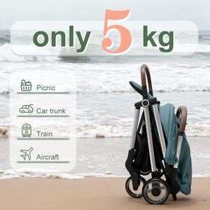 Système de voyage <span class=keywords><strong>trio</strong></span> OEM 2-en-1, poussette à pliage rapide avec poussette légère pliante portable pour bébé - Product Image 5