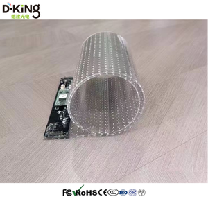 D-King Led Transparent P3.91 P6.25 P8 P10 Holographic Film Screen Flexible Crystal Advertising <b>Window</b> Crystal Display <b>Panel</b> - Product Image 2