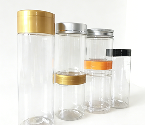 Bouteilles en plastique PET transparentes, étanches, de qualité alimentaire, emballage scellé pour fruits secs, baies de Goji, gelée, sucre, chewing-gum - Product Image 5