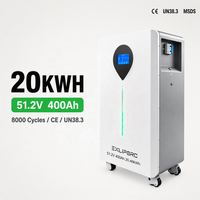 Batterie solaire au lithium Lifepo4 48 V 51,2 V 280 Ah 314 Ah 15 kWh 16 kWh, adaptée à l'onduleur Deye Growatt pour le stockage